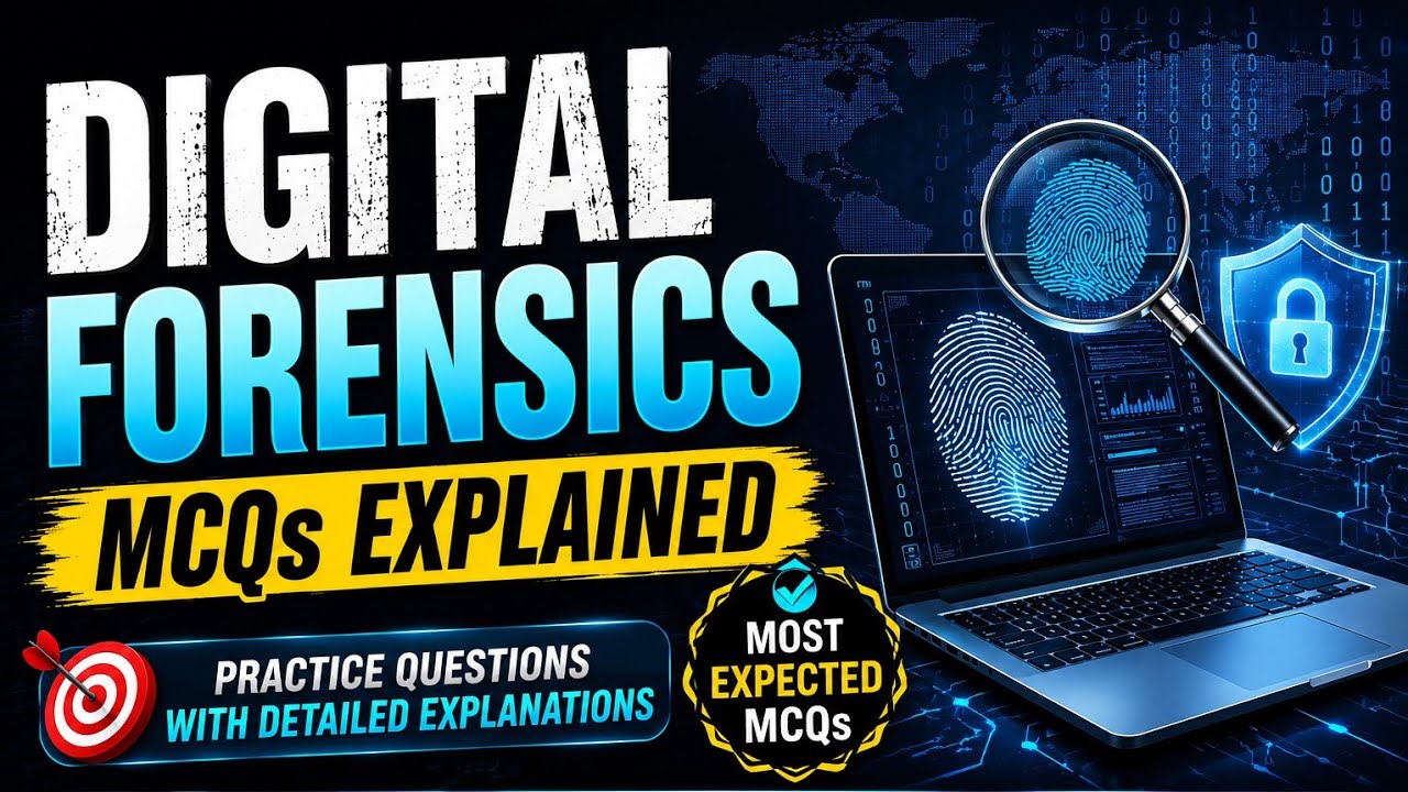 Digital Forensics MCQs Explained | UGC NET | FACT | Competitive Exams #ugc