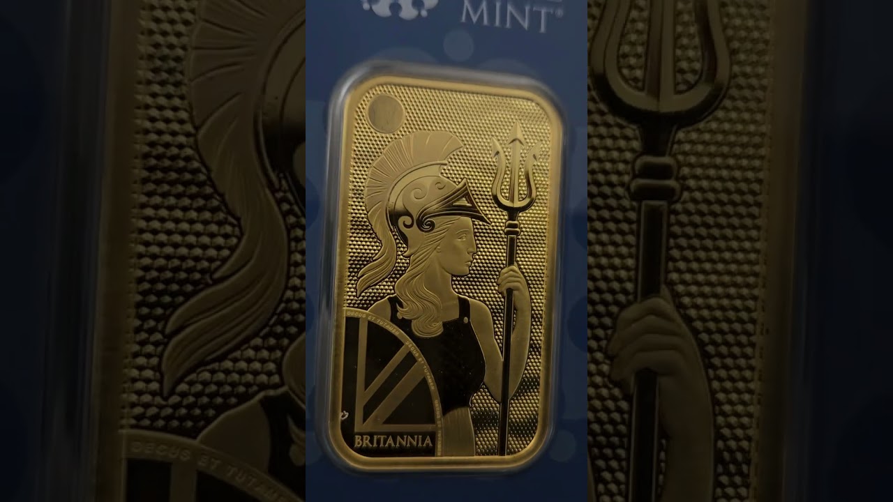 1oz Britannia Gold Bar (New Design) #trending #2025 #shorts