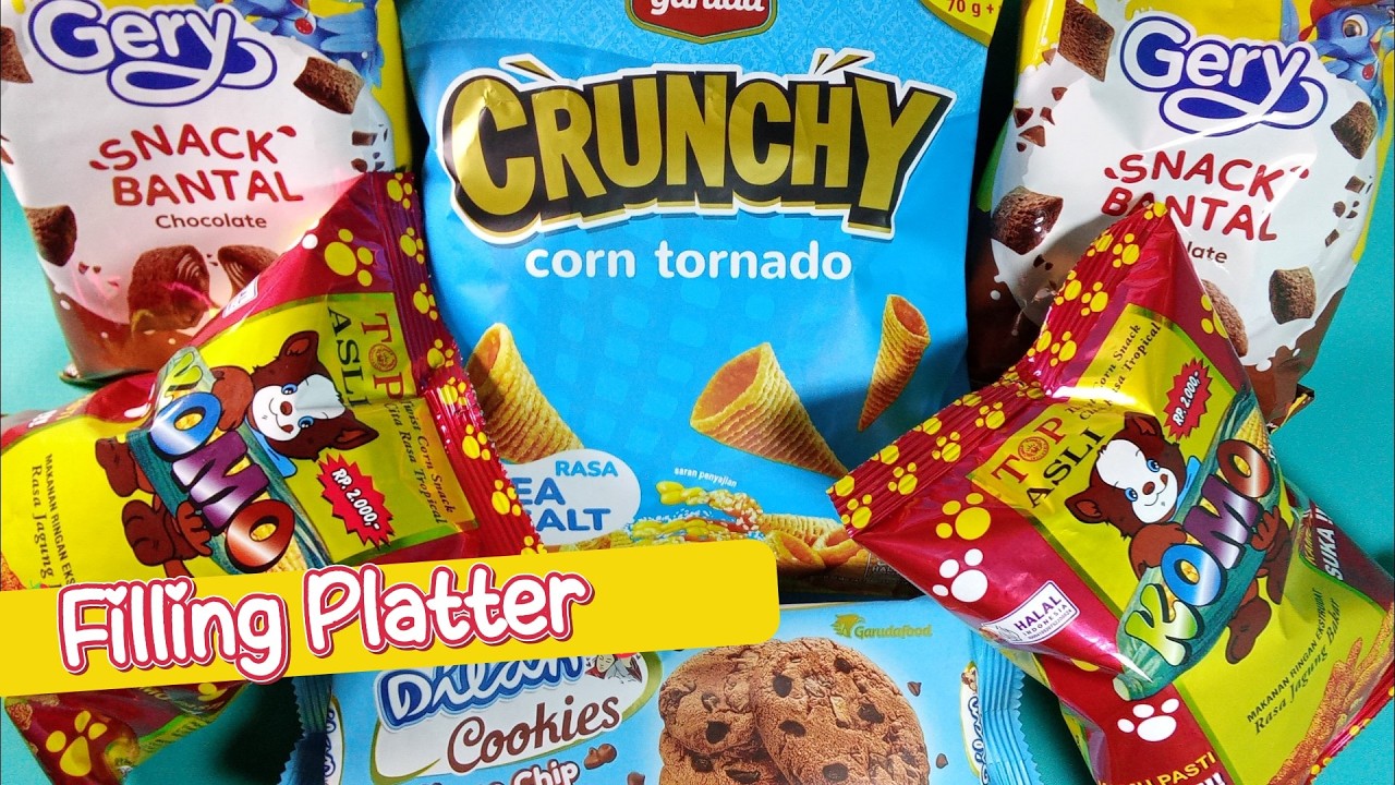 Filling Platter of Cheap Snacks is TOO SATISFYING 🤯 Crunchy ASMR