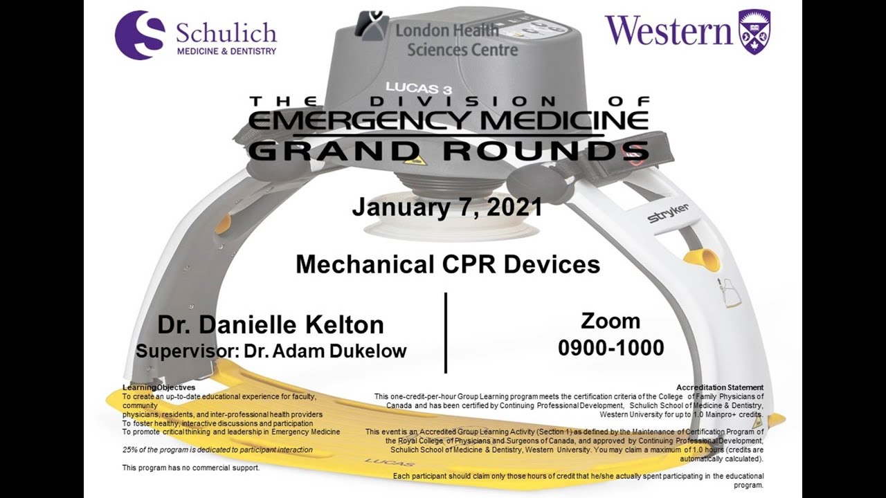 Dr. Danielle Kelton: Mechanical CPR Devices in the ED