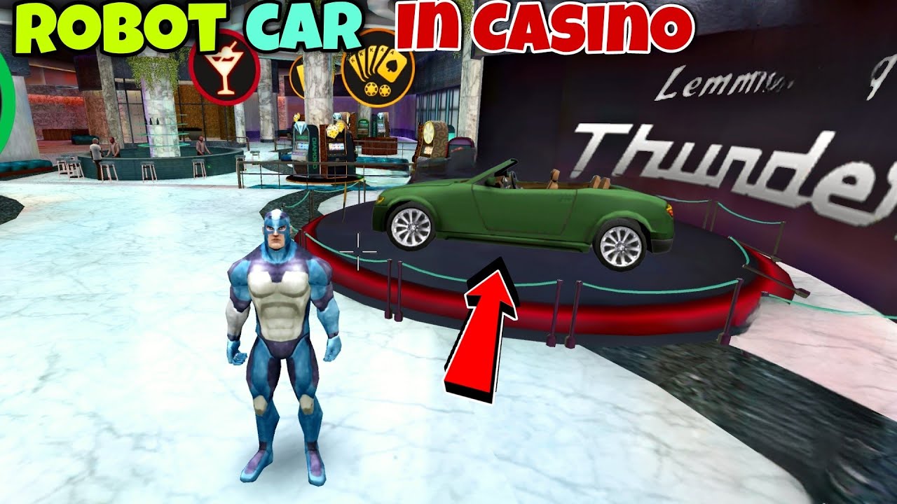 Green Transformer Car In Casino | Big Secret Of Casino Car | Rope Hero Vice Town | Black Spider 2.0