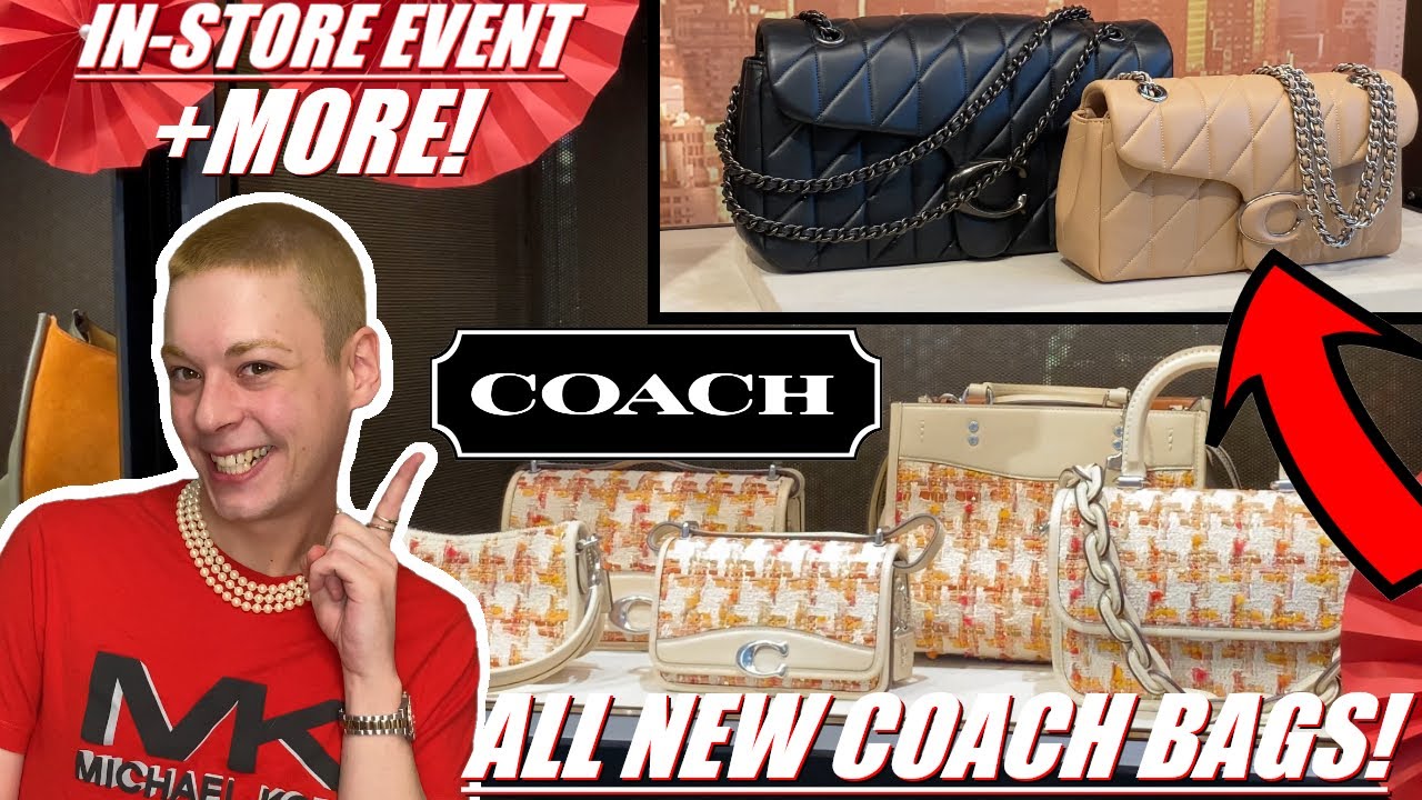 All NEW Coach Bags In PERSON! + Coach Event Featuring Work From Artist Jordan Chow! *Shop With Me*