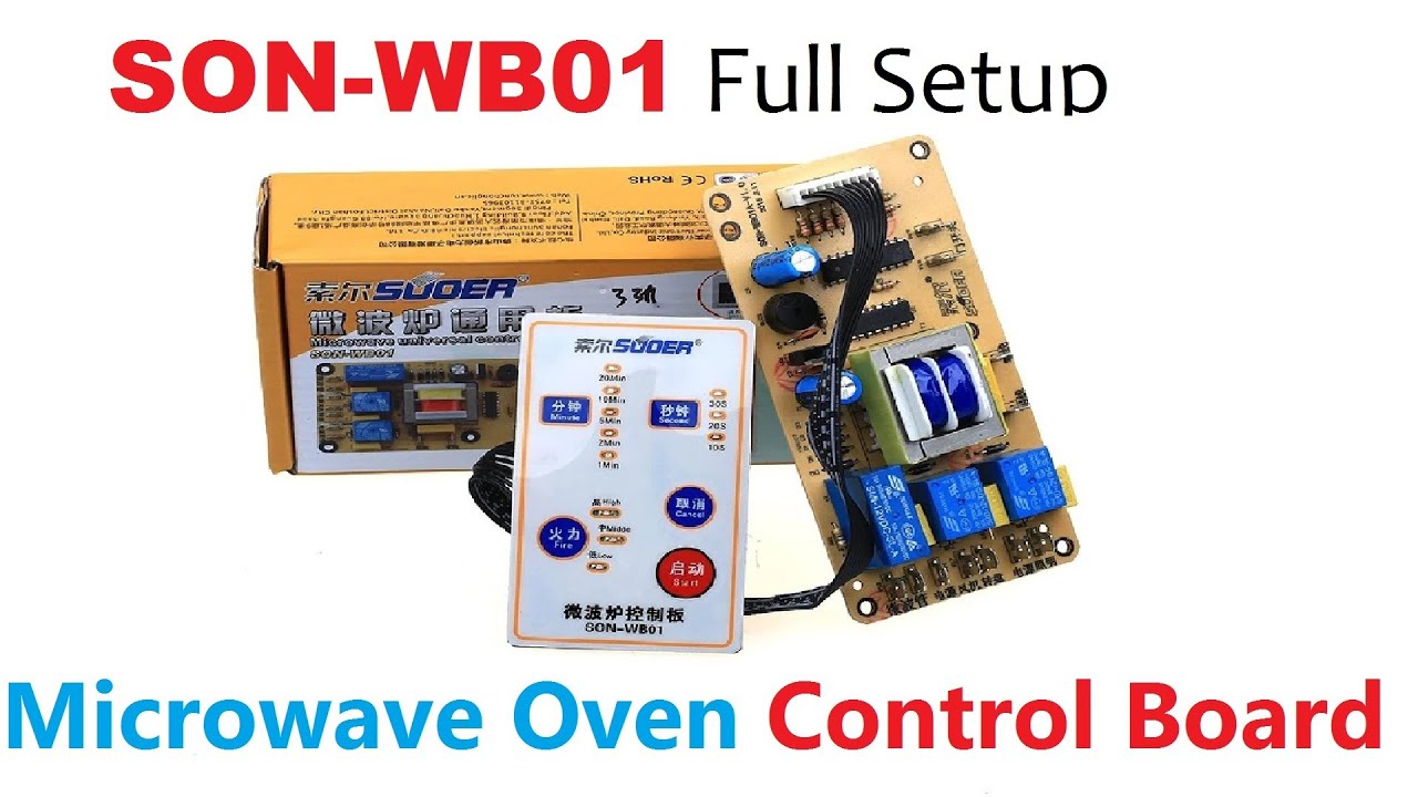 Suoer SON-WB01 | Universal Microwave Oven Control Board | AC 220V | LED Status Display
