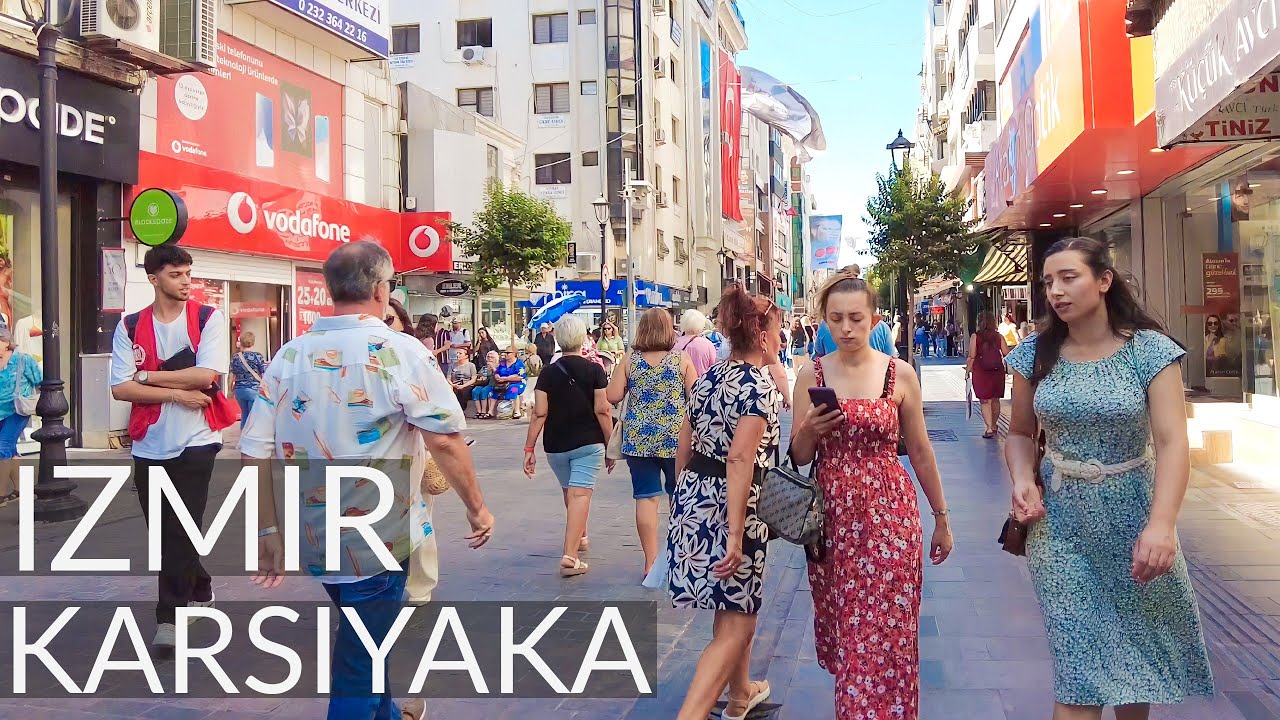 🇹🇷 Karşıyaka İzmir 2023: 4K Virtual Walking Tour of Karşıyaka Center