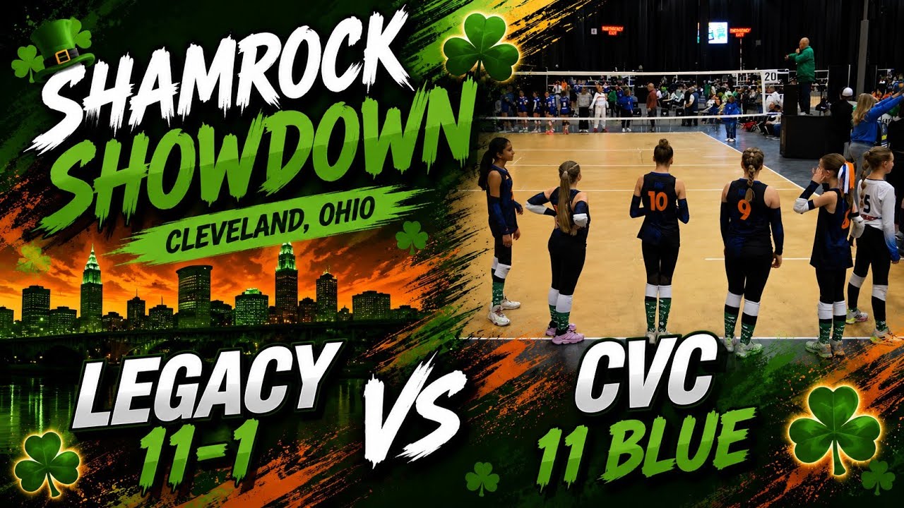 Shamrock ☘️ Showdown in Cleveland OH - Legacy 11-1 Adidas vs CVC 11 Blue