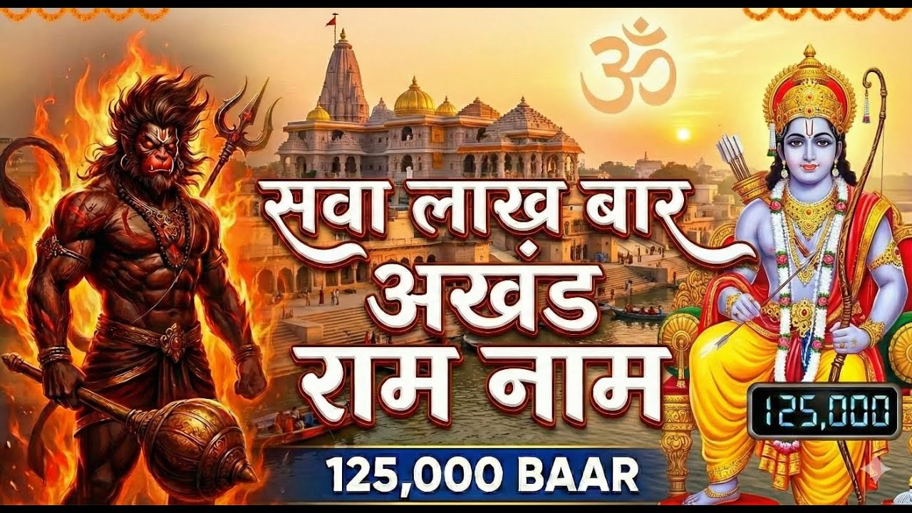 Raam naam jaap # राम नाम जाप #इसे सुनने से सारे दुख खत्म हों जाते है
