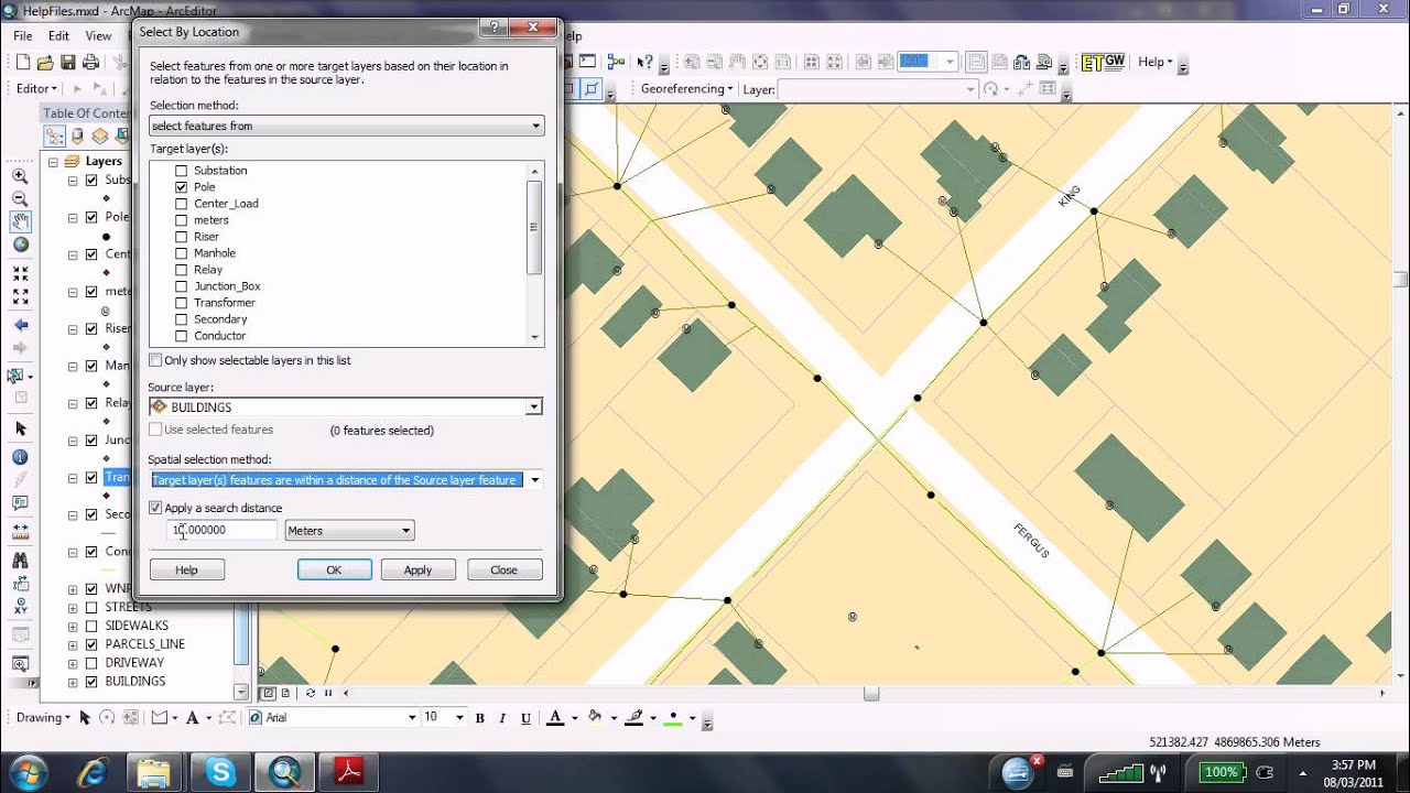 How To Selection By Location in ArcGIS