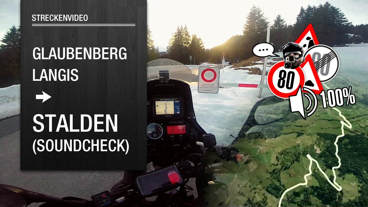Glaubenberg Langis ➔ Stalden │ Streckenvideo & Soundcheck │ Yamaha XT660Z Ténéré