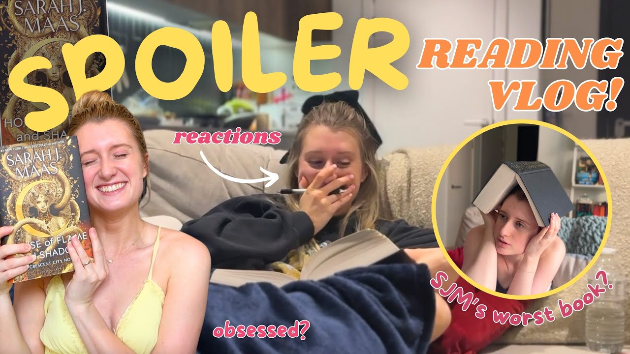 Read House of Flame and Shadow with me 🫣🔥 SPOILER READING VLOG!
