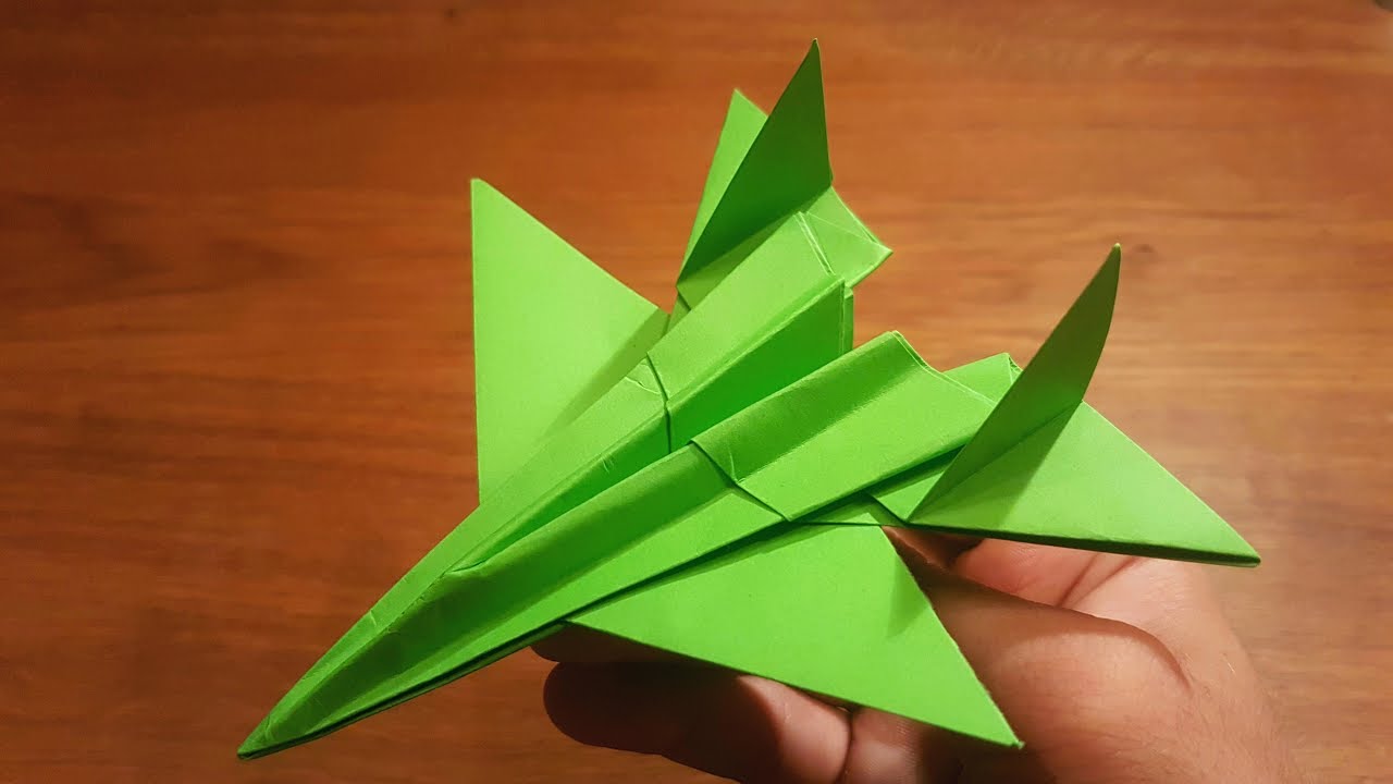 How To Make a Paper F-14 Tomcat FIGHTER JET | Origami Airplane