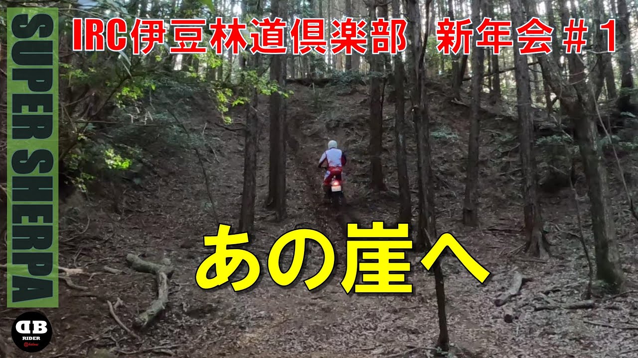 IRC伊豆林道倶楽部 新年走行会＃１ あの崖への移動路2026.1.11【モトブログ／スーパーシェルパ】