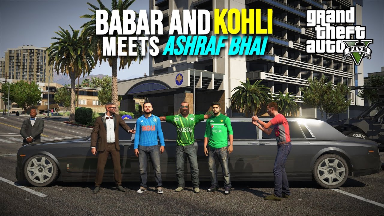 BABAR AZAM AND VIRAT KOHLI MEETS ASHRAF BHAI | GTA 5 STORIES