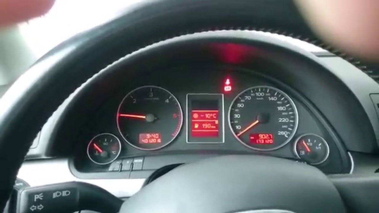 Audi A4 B7 1.9TDI cold start  -10ºC /14ºF