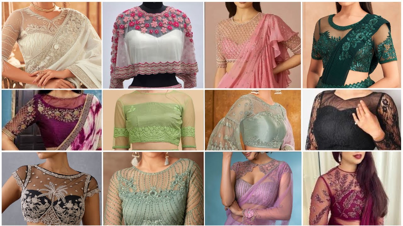 Latest Party Wear Net Blouse Design 2025 | Partywear Net Blouse Design\ Net Blouse design Party Wear