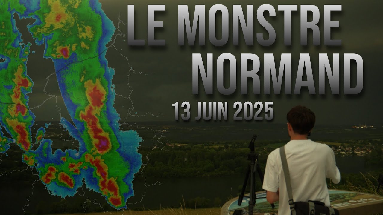 Un orage supercellulaire DANTESQUE en Normandie ! (13 juin 2025)