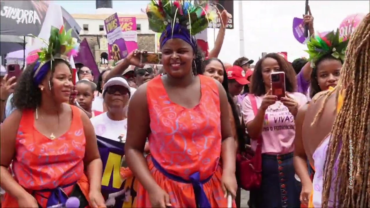 Participação especial da Banda Feminina de percussão Yayá Muxima no 8M SALVADOR/Ba 2026 