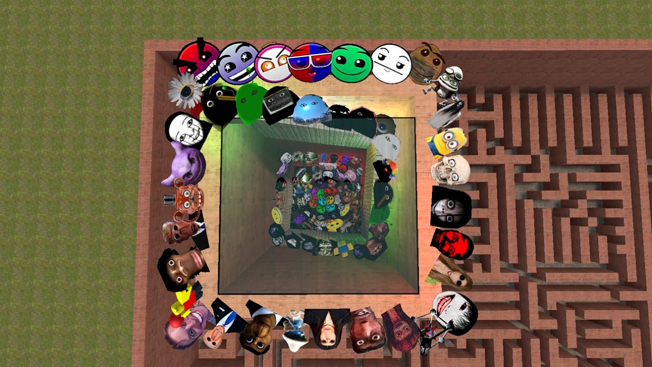 AUUGHH OBUNGA BIG ANGRY MUNCI SKIBIDI TOILET AND UNLIMITED NEXTBOTS IN BIGMAZE