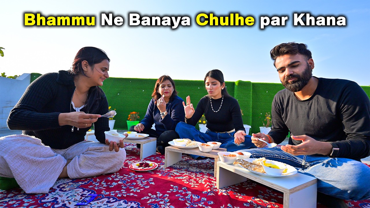 Sapna ke Ghar Akar Bhammu ne Banaya Chulhe par Khana | Neetu ki Masti