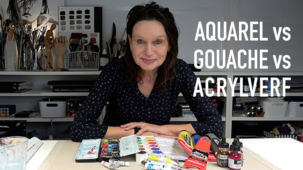 Aquarel, Gouache en Acrylverf: Wat zijn de verschillen? | Beika ART