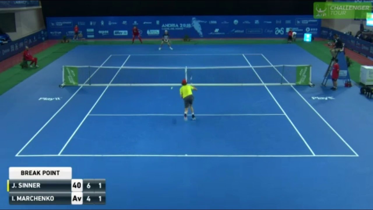 Illya Marchenko (UKR) v Jannik Sinner (ITA) I ATP Challenger Andria 2018 R1