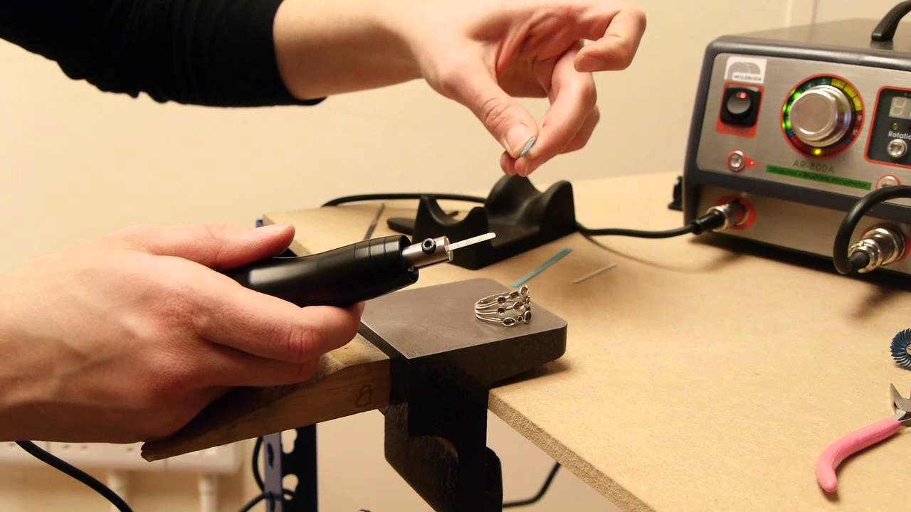Ultrasonic Polishing Machine - How to polish a silver ring - Casting to Polished finish