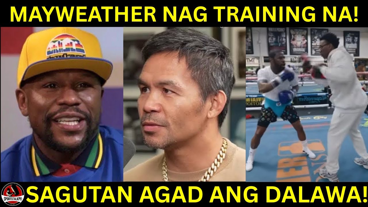 Pacquiao at Mayweather nagka-SAGUTAN agad! | Mayweather nag ENSAYO na, KONDISYON agad!