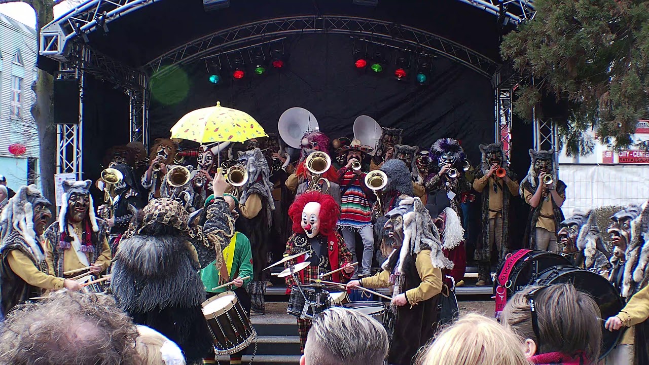 Gugge Musik Zinke Waggis am Monsterkonzert 2020 in Weil am Rhein in 4K
