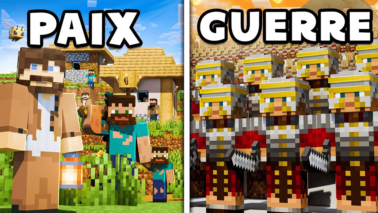 1000 JOUEURS cr&eacute;ent une Civilisation sur Minecraft : Riches Vs Pauvres