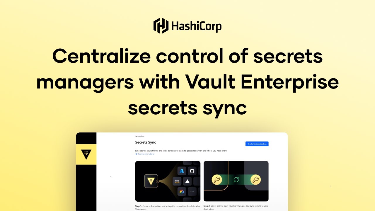 Centralize control of external secrets managers with Vault Enterprise secrets sync