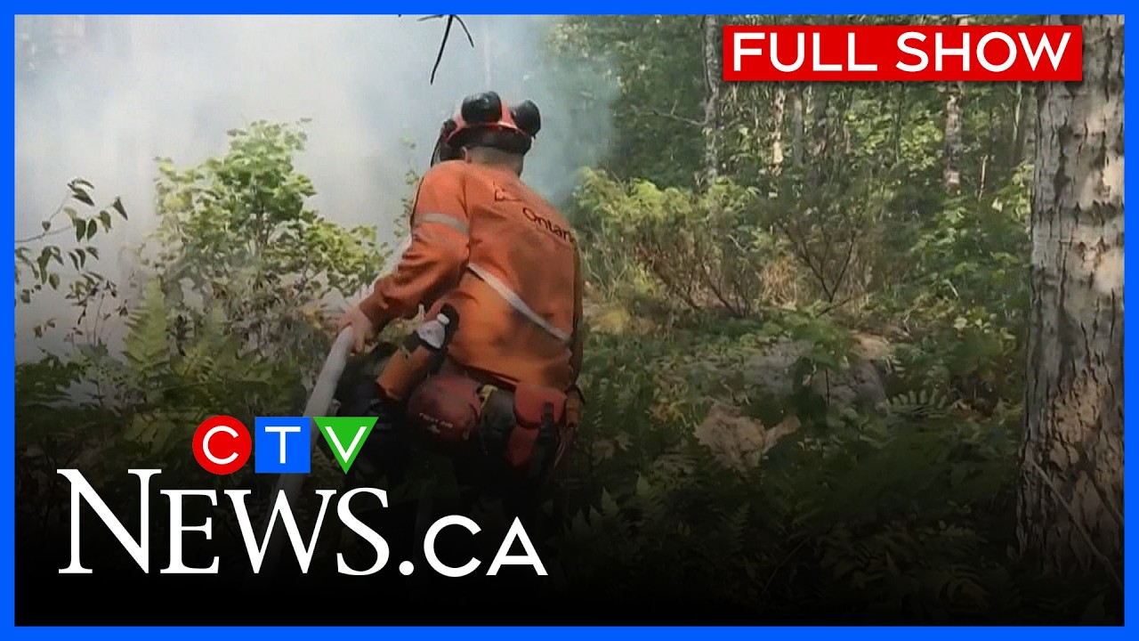 Лесные пожары продолжают охватывать регион | CTV News Northern Ontario в 11:30, 23 июля 2026 г.