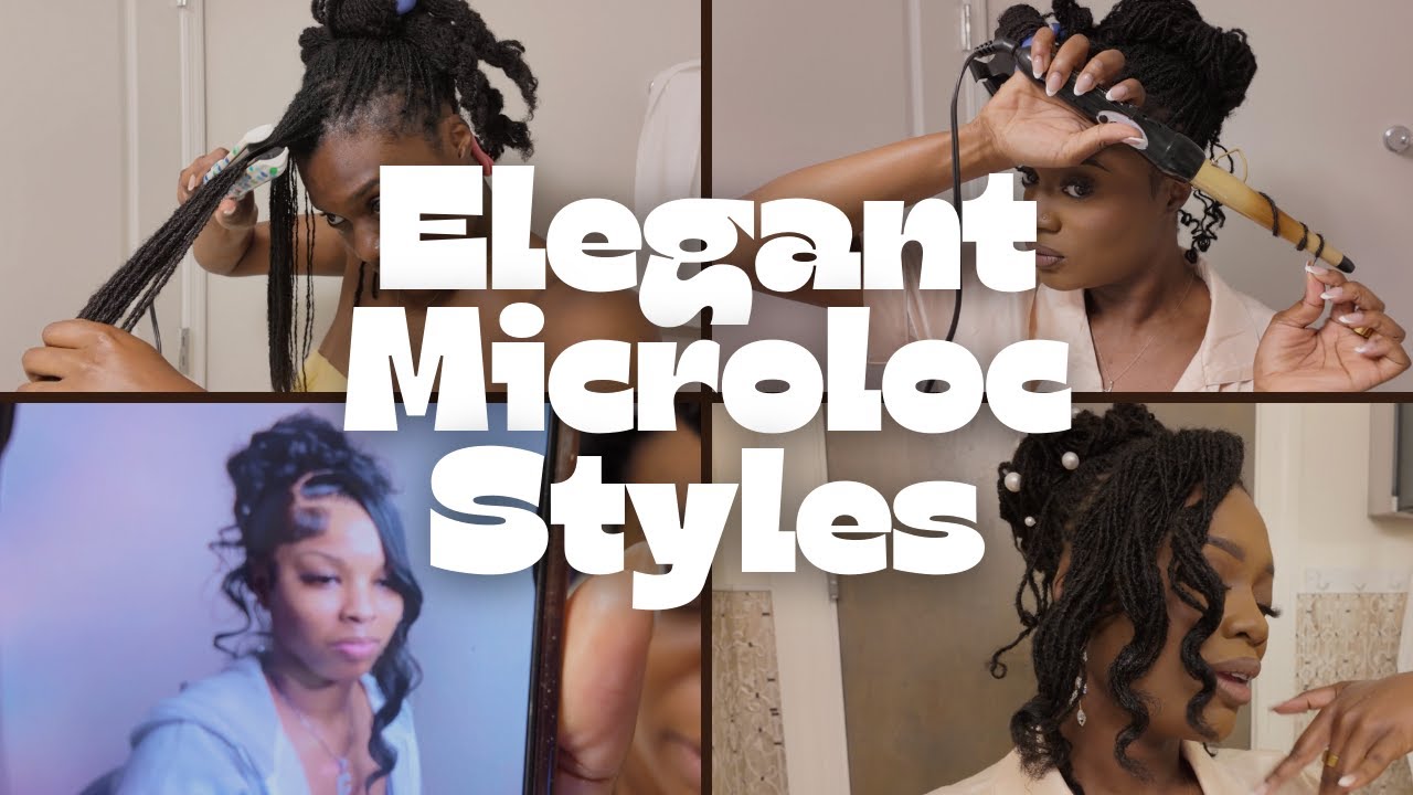 Elegant Bridal Microlocs | Wedding Hairstyles for Microlocs