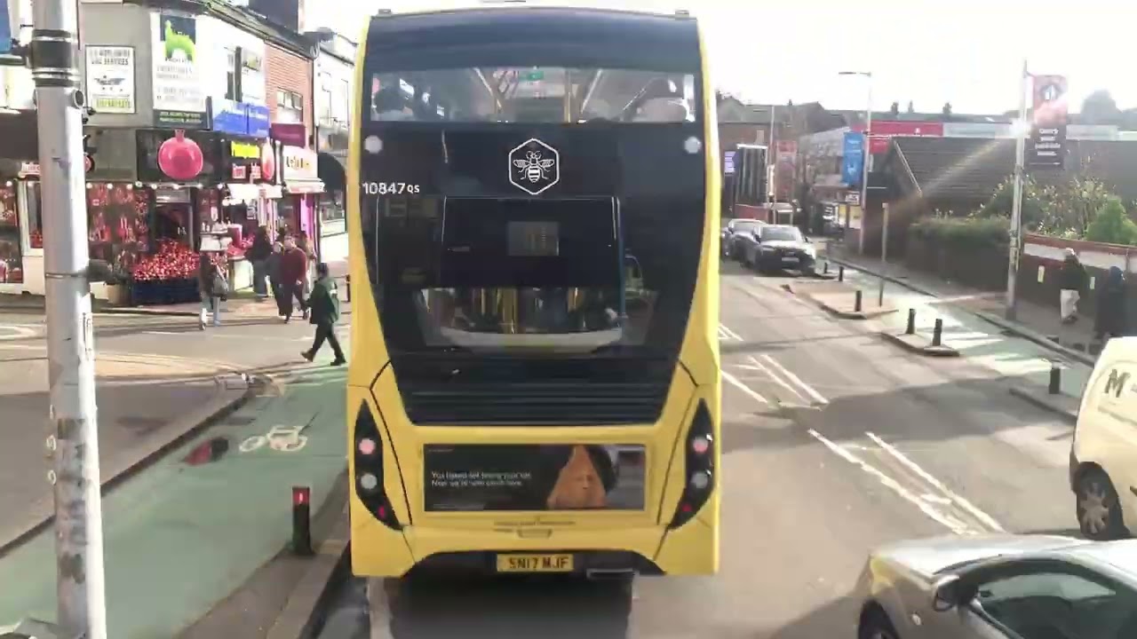 [FULL VISUAL] 42 Manchester Piccadilly - Stockport (Metroline Manchester TEH112 YN61BGY) 