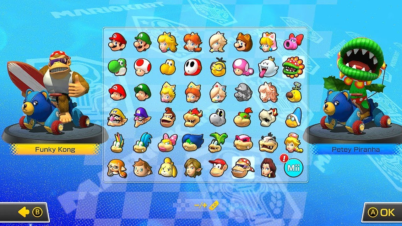 Mario Kart 8 Deluxe | 2 player (Funky Kong vs Petey Piranha) | 4K