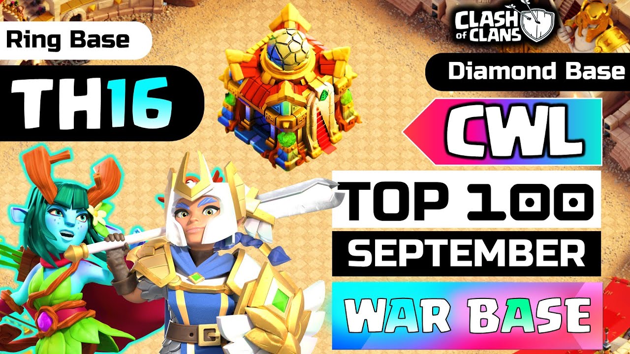 Top 100 TH16 WAR BASE with COPY LINK! New! Best TH16 CWL BASE 2024 (COC)