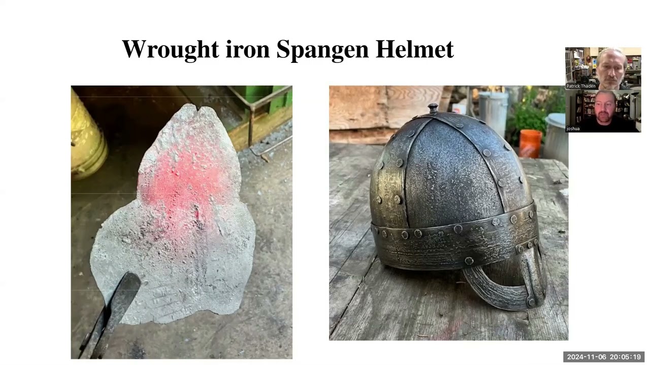 Helmet Presentation for Historical Metallurgy Society Nov 22 ,2024