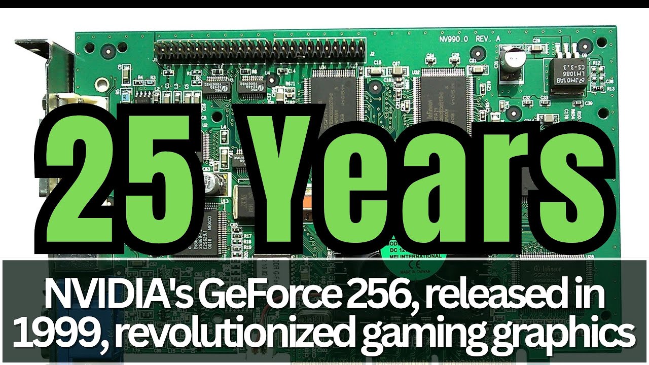 NVIDIA GeForce 256 GPU is 25 Years Old #nvdia #geforce #3dfx #voodoo #anniversary  @3DGAMEMAN