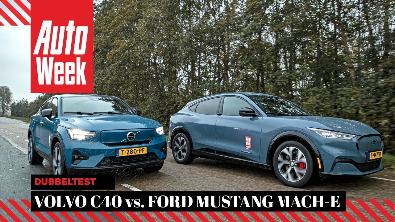 Volvo C40 vs. Ford Mustang Mach-E - AutoWeek Dubbeltest