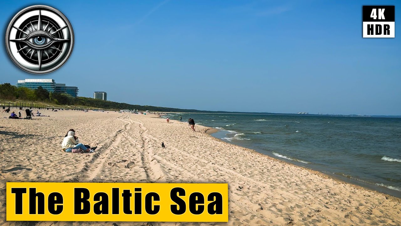 The Baltic Sea Walking Tour of Międzyzdroje 🇵🇱 Poland 4k HDR ASMR