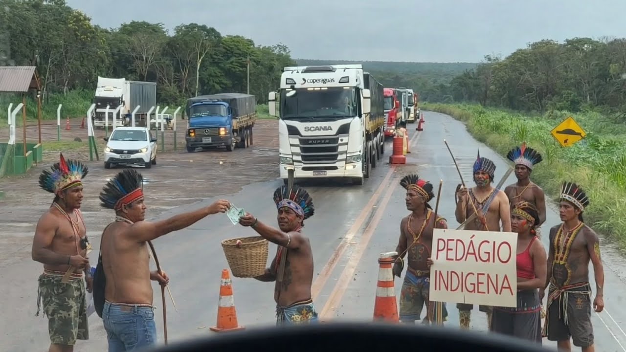 PASSANDO O PEDAGIO INDIGENA EM BUSCA DO DESCARREGAMENTO!