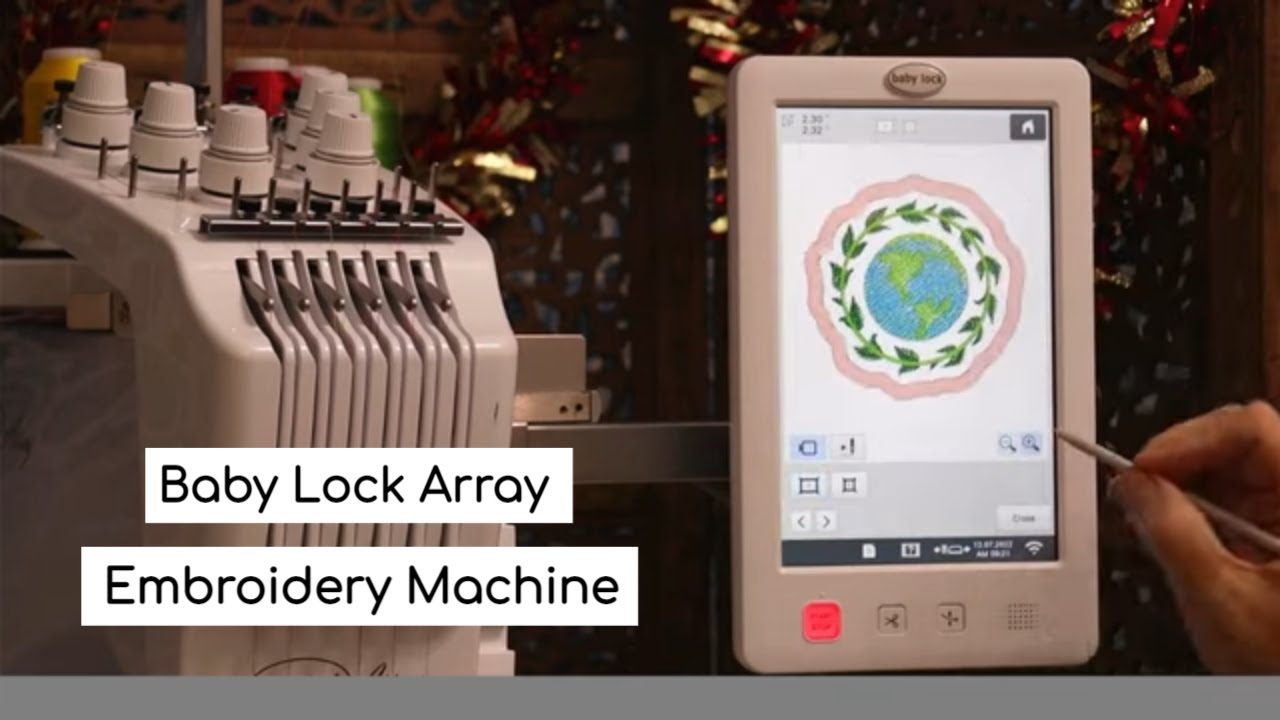 Baby Lock Array Embroidery Machine - Full Machine Demo by Richard Tharp