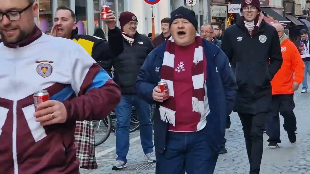 Fans Heart of Midlothian FC: welcome to Bruges 28/11/2024