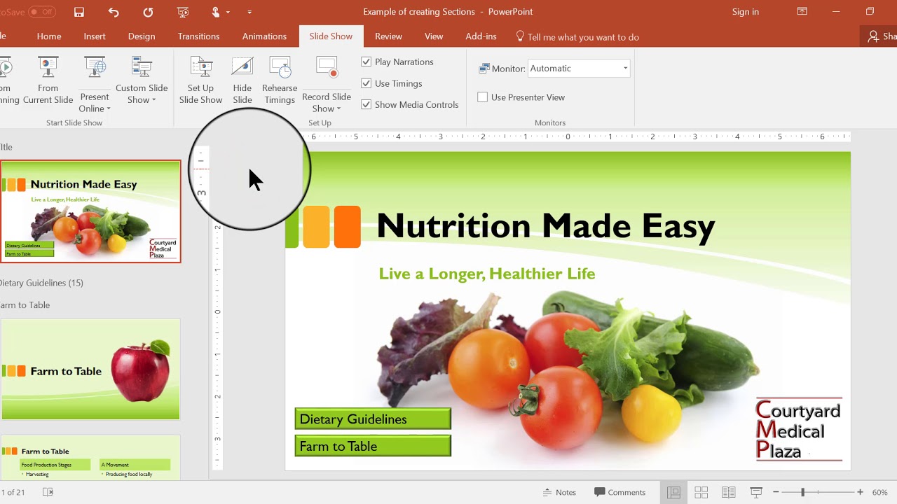 How to Create a Custom Slide Show and Link to it From the Main Slide Show