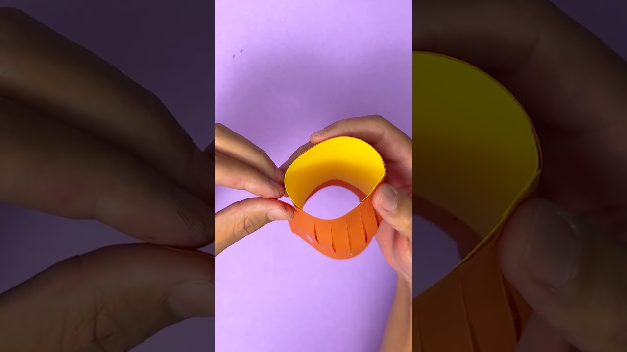 TA-DA! 🍬 DIY HALLOWEEN CANDY BASKET That Looks Like a PUMPKIN! 🎃✨ #shorts #fun