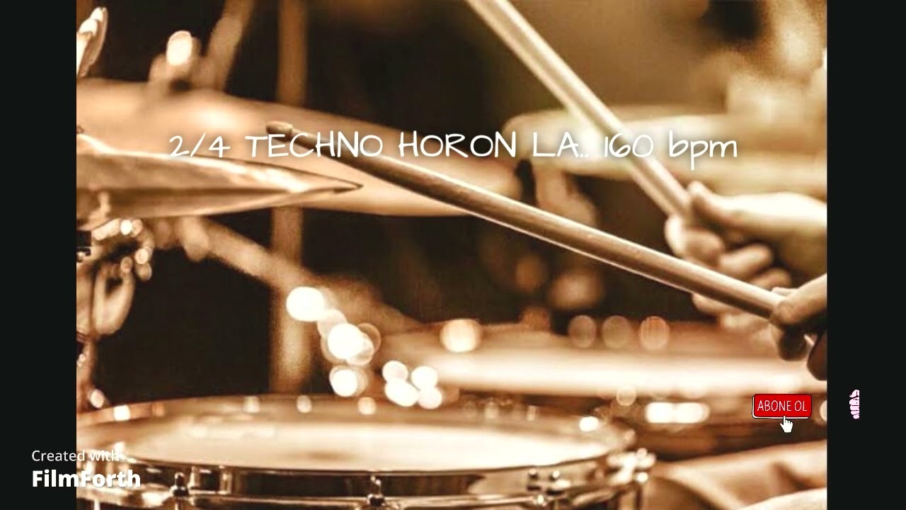 2/4 TEKNO HORON RİTİMİ AKORLU (LA)  160 bpm#horonritimi#hazırritim