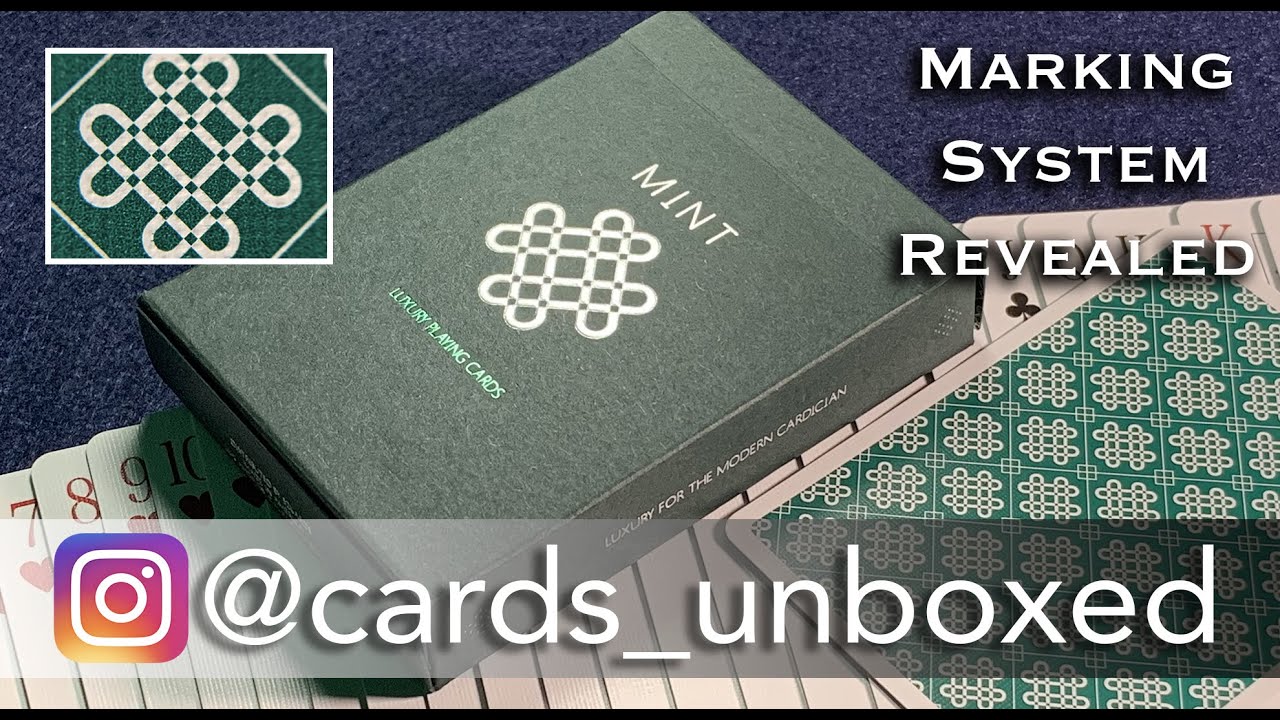 Cards Unboxed, MINT v2 playing cards Marking System Explained