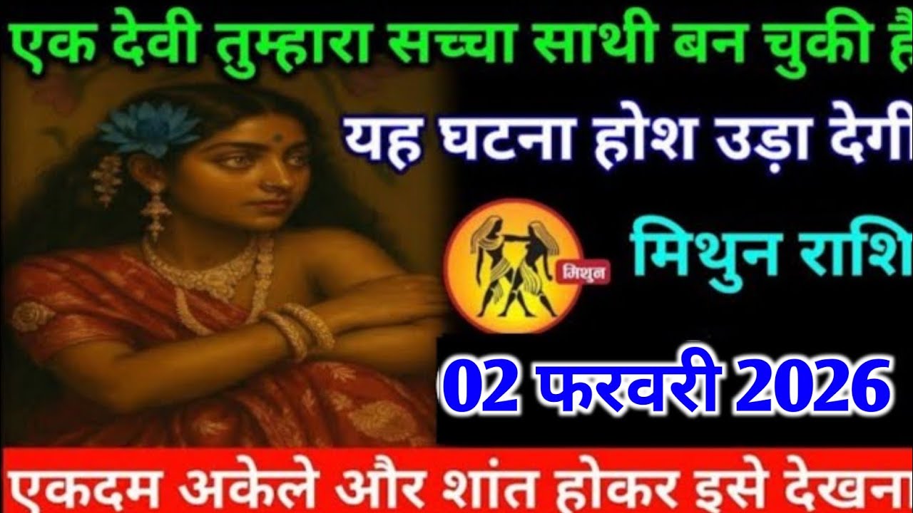 मिथुन राशि वालों 01 फरवरी 2026 से एक देवी तुम्हारा सच्चा साथी बन चुकी हैं#mithun#rashifal 