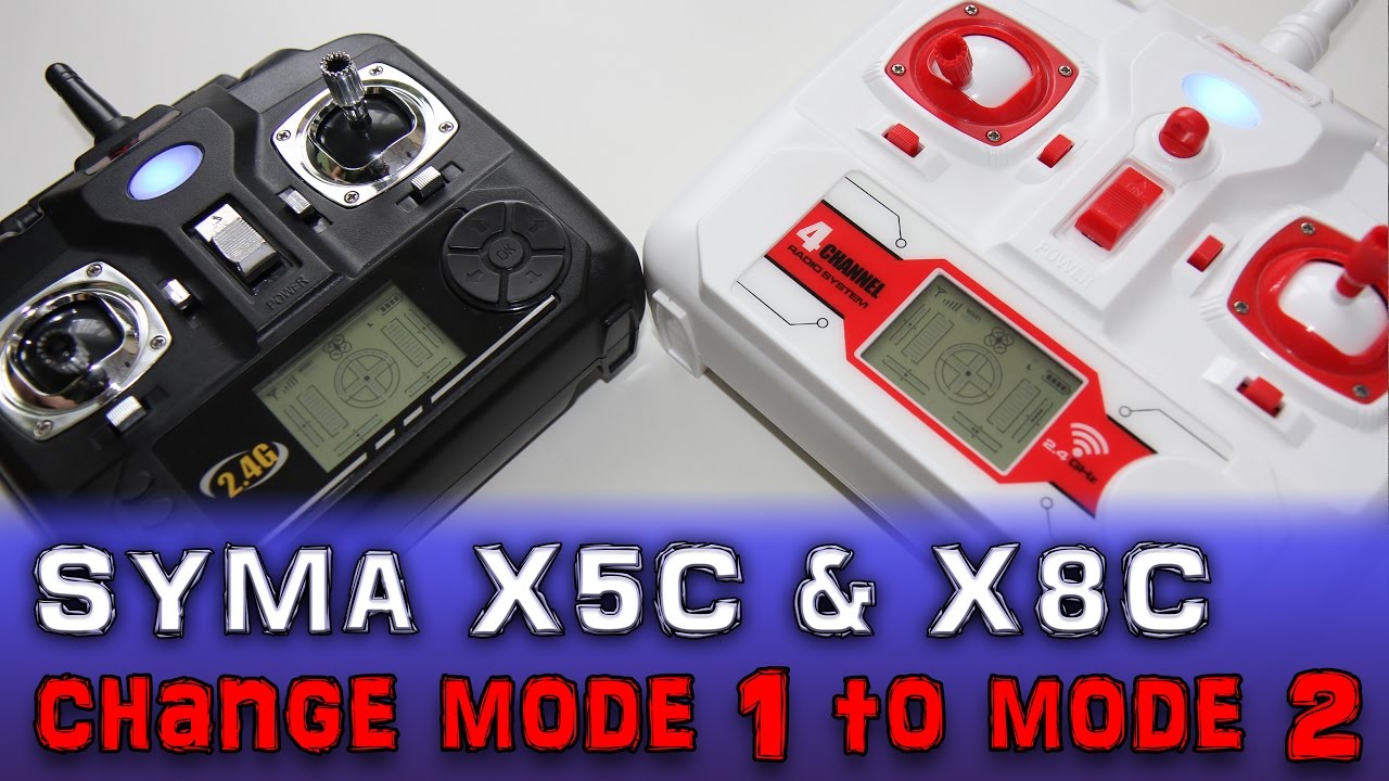 |INFO| Syma X5 & X8 Change Mode 1 to Mode 2 - Zmiana trybu kontrolera