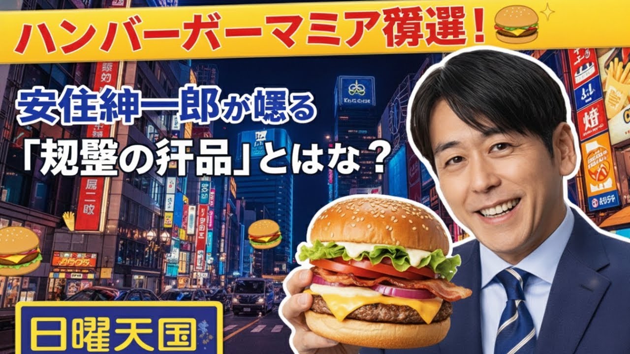 ハンバーガーマニア厳選！🍔 安住紳一郎も唸る「究極の逸品」とは？ | 日曜天国