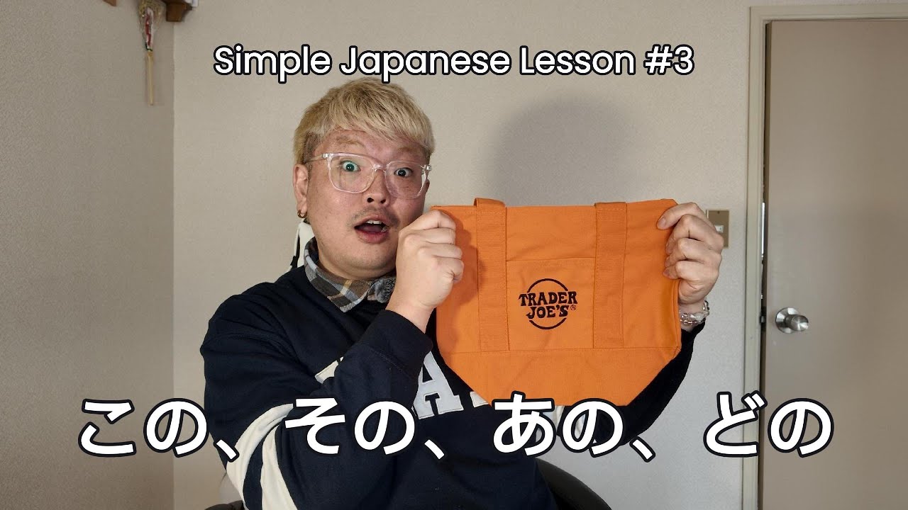 Simple Japanese Grammar Lesson For Beginners | Pointing at things - この、その、あの、どの