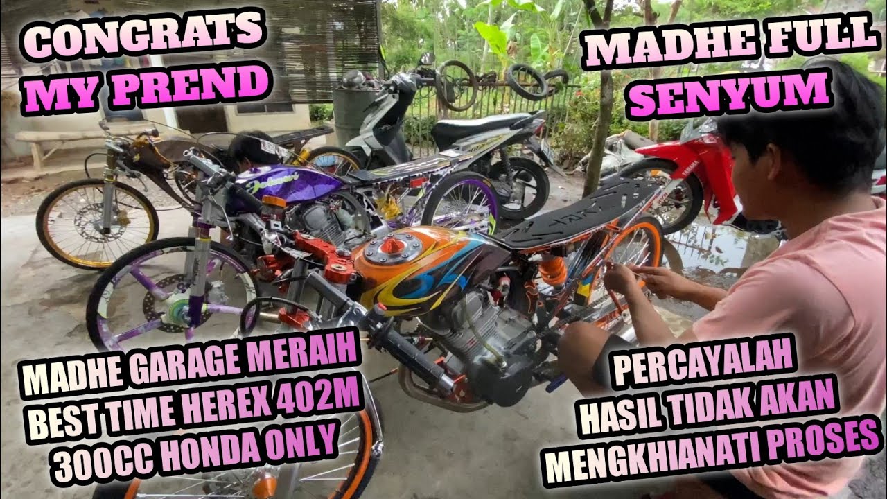 PERTAMA KALI KETEMU MOTOR MADHE GARAGE PERAIH BEST TIME DI IDW, EDAN SEMUA MOTOR DI SINI DAPET PIALA